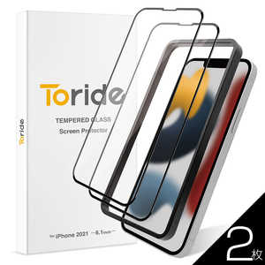 TORIDE Toride ホコリが入らない iPhone14 iPhone13/13 Pro 用 ガラスフィルム 2枚入り TR001IP61GL