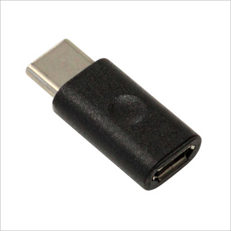 ラスタバナナ ラスタバナナ メス micro USB→USB-C オス 2.0変換アダプタ 充電 転送 ブラック RBHE252 RBHE252