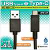 ラスタバナナ 4m USB-C ⇔ USB-A ケーブル 充電 転送 ブラック RBHE278