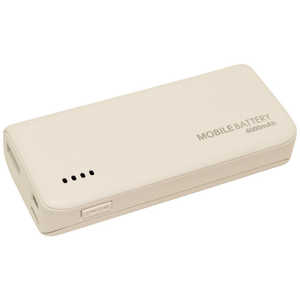 ラスタバナナ モバイルバッテリー[4000mAh/1ポート] RLI040M2A01WH ホワイト