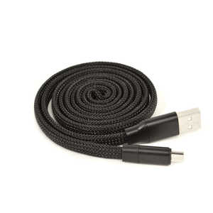 ラスタバナナ micro USB UZUMAKI USBケーブル 2.4A 1m R10CAAM2A01BK ブラック