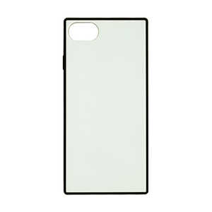ラスタバナナ iPhone SE 第2世代 4.7インチ/ iPhone8/7/6s/6共用 スクエア型TPU×ガラス HBケース ホワイト 5200IP747HB ホワイト