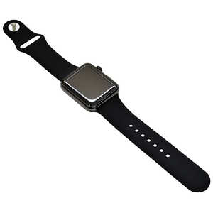 ラスタバナナ Apple Watch用 シリコンベルト スタンダード BK (38/40mm) RBLAW4001BK