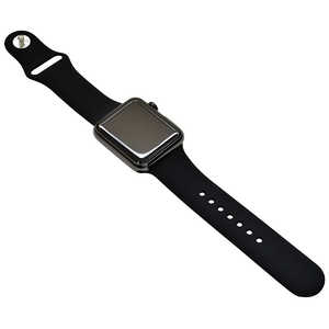 ラスタバナナ Apple Watch用 シリコンベルト スタンダｰド BK (38/40mm) RBLAW4001BK