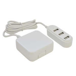 ラスタバナナ AC充電器 2m延長 USB A×3ポート 3.4A ホワイト R20AC3A3A01WH ラスタバナナ AC充電器 2m延長 USB A×3ポート 3.4A ホワイト R20AC3A3A01WH