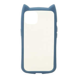 ラスタバナナ iPhone 13 mini 5.4インチ 猫耳ケース GLASS ブルー 6338IP154HB