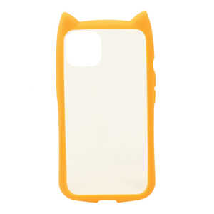 ラスタバナナ iPhone 13 対応 6.1inch 猫耳 GLASS オレンジ 6434IP161HB