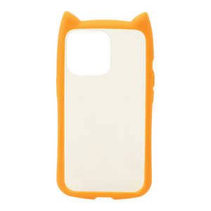 ラスタバナナ iPhone 13 Pro 対応 6.1inch 猫耳 GLASS オレンジ 6537IP161PHB