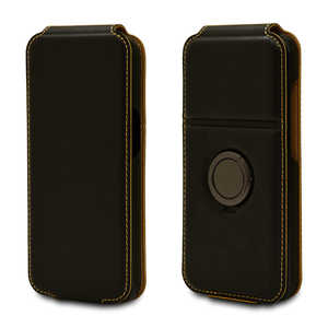 ラスタバナナ iPhone 13 対応 6.1inch リング一体型手帳 縦型 ブラック 6611IP161BO