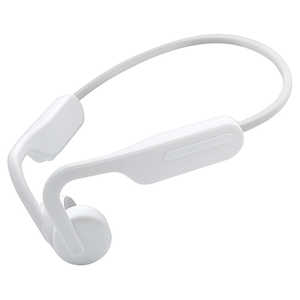 ラスタバナナ ブルートゥースイヤホン 耳かけ型 骨伝導イヤホン ホワイト [リモコン･マイク対応 /骨伝導 /Bluetooth] RBTESMS05WH
