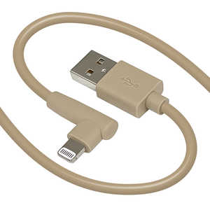 ラスタバナナ A to ライトニング柔らかケーブル L字型 2.4A 2m BE [2m] R20CAAL2A04BE