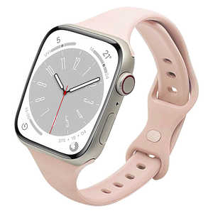 ラスタバナナ Apple Watch用バンド Series 8/7/6/5/4/3/SE第2世代/SE 41mm/40mm/38mm シリコンスタンダードslim ピンク RBAWSS7443PK