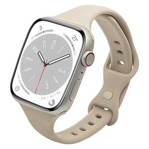 ラスタバナナ Apple Watch用バンド Series 8/7/6/5/4/3/SE第2世代/SE 41mm/40mm/38mm シリコンスタンダードslim ベージュ RBAWSS7444BE