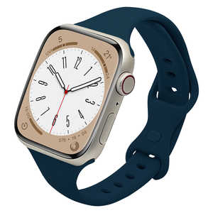 ラスタバナナ Apple Watch用バンド Ultra/Series 8/7/6/5/4/3/SE第2世代/SE 49mm/45mm/44mm/42mm シリコンスタンダードslim ネイビー RBAWSS7452NV