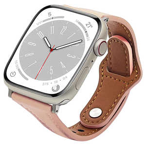 ラスタバナナ Apple Watch用バンド Series 8/7/6/5/4/3/SE第2世代/SE 41mm/40mm/38mm ソフトレザー ピンク RBAWSL7471PK