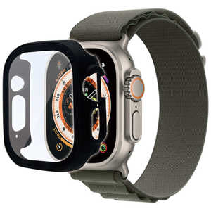 ラスタバナナ Apple Watch Ultra用 ガラス+PC一体型ケース ブラック GHB3748AWU ラスタバナナ Apple Watch Ultra用 ガラス+PC一体型ケース ブラック GHB3748AWU