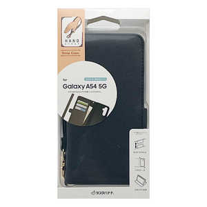 ラスタバナナ Galaxy A54 5G(SC-53D SCG21) ハンドストラップ付き手帳型ケース カード4枚 BK 7478GA54BO