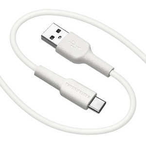 ラスタバナナ USB A to Type C cable やわらか 1.5m ホワイト R15CAAC3A02WH ラスタバナナ USB A to Type C cable やわらか 1.5m ホワイト R15CAAC3A02WH