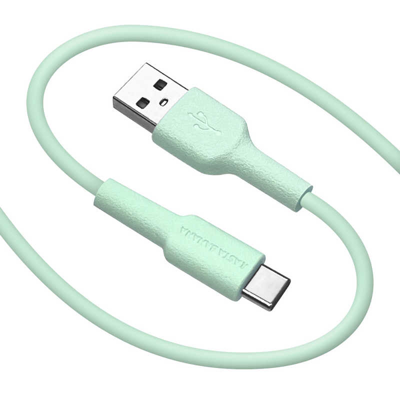 ラスタバナナ ラスタバナナ USB A to Type C cable やわらか 1.5m ライトグリーン R15CAAC3A02LGR R15CAAC3A02LGR