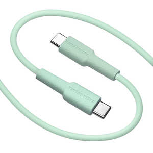 ラスタバナナ USB C to Type C cable やわらか 1.5m ライトグリーン ［USB Power Delivery対応］ R15CACC3A01LGR