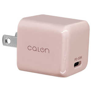 ラスタバナナ calon AC充電器 Type-Cポート PD30W calon ［1ポート /USB Power Delivery対応 /GaN(窒化ガリウム) 採用］ スモーキーピンク RACC30W01SPK