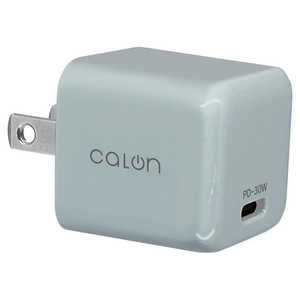 ラスタバナナ calon AC充電器 Type-Cポート PD30W calon ［1ポート /USB Power Delivery対応 /GaN(窒化ガリウム) 採用］ スモーキーブルー RACC30W01SBL