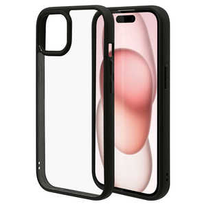 ラスタバナナ iPhone15 6.1インチ ハイブリッドケース RHINO TPU×アクリル 5H 衝撃吸収 MIL規格準拠 BK×CL ラスタバナナ iPhone15 6.1インチ ハイブリッドケース RHINO TPU×アクリル 5H 衝撃吸収 MIL規格準拠 BK×CL
