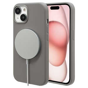 ラスタバナナ iPhone15 6.1インチ PCシリコンケース Magsafe対応 GRY ラスタバナナ iPhone15 6.1インチ PCシリコンケース Magsafe対応 GRY