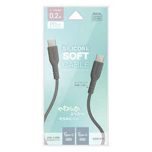 X^oii Type-C to Type-C _炩VRP[u 0.2m CGRY mUSB Power DeliveryΉn `R[O[ R02CACC3A06CGRY