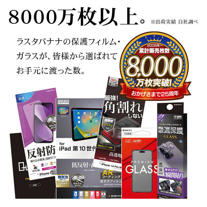 ラスタバナナ ラスタバナナ Libero 5G IV(A302ZT) ガラスフィルム 高光沢 0.33mm 位置合わせJM付き 防埃 クリア GP4156LI5G4 GP4156LI5G4