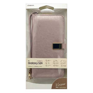 ラスタバナナ Galaxy S24 VIVIANA手帳型ケース LPK ライトピンク 7830GS24BVILPK ラスタバナナ Galaxy S24 VIVIANA手帳型ケース LPK ライトピンク 7830GS24BVILPK