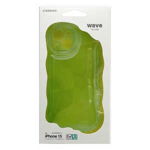 ���X�^�o�i�i iPhone 15 WAVECASE �Ɍ��ی� �Ղ�����TPU�P�[�X GR ���C�g�O���[�� 7879IP361TPLGR