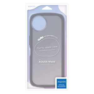 ラスタバナナ AQUOS wish4 fluffy shape case TPU素材 BK ブラック 8021AW4TPBK ラスタバナナ AQUOS wish4 fluffy shape case TPU素材 BK ブラック 8021AW4TPBK