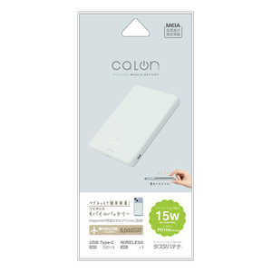 饹Хʥ calon 5000mAh ޥͥåե磻쥹ХХåƥ꡼ WC15W C5V2A 1ݡȡ ⡼֥롼 RLI050WCC15W01SBL