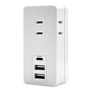 饹Хʥ ŸåType-C PD20W USB-A2 15W 3󥻥 ľޤ / 3ĸ / å̵ / 3ݡȡ ۥ磻 R3ACC2A20W01WH