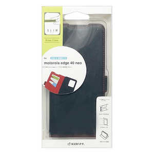 ラスタバナナ motorola edge40 neo 薄型手帳サイドマグネットケース BK×RD ブラック×レッド 8071MOE40NBSMBKR ラスタバナナ motorola edge40 neo 薄型手帳サイドマグネットケース BK×RD ブラック×レッド 8071MOE40NBSMBKR