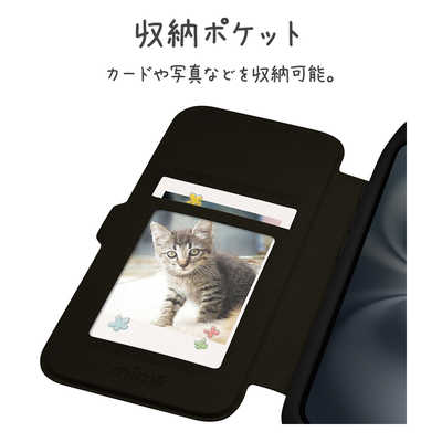 ラスタバナナ iPhone 16(6.1インチ)mimi 猫耳手帳型ハイブリッドケース
