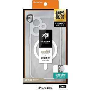 ラスタバナナ iPhone 16(6.1インチ)RHINOX 極限保護 ハイブリッドケース TPU×アクリル 5H 衝撃吸収 MIL規格準拠 Magsafe対応 クリア 8123IP461HAMLCL ラスタバナナ iPhone 16(6.1インチ)RHINOX 極限保護 ハイブリッドケース TPU×アクリル 5H 衝撃吸収 MIL規格準拠 Magsafe対応 クリア 8123IP461HAMLCL