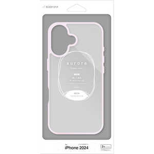 ラスタバナナ iPhone 16(6.1インチ)aurora ハイブリッドケース TPU×PC オーロラフレーム ピンクホワイト 8142IP461HPPKFW ラスタバナナ iPhone 16(6.1インチ)aurora ハイブリッドケース TPU×PC オーロラフレーム ピンクホワイト 8142IP461HPPKFW