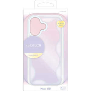 ラスタバナナ iPhone 16(6.1インチ)MY.DECOR ウェーブTPUケース - inside - クリアラメ 8161IP461TPCL ラスタバナナ iPhone 16(6.1インチ)MY.DECOR ウェーブTPUケース - inside - クリアラメ 8161IP461TPCL