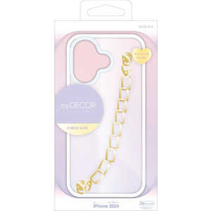 ラスタバナナ iPhone 16(6.1インチ)MY.DECOR ハイブリッドケース TPU×PC - key ring - ゴールドチェーン×クリア ゴールドクリア 8166IP461HPCL ラスタバナナ iPhone 16(6.1インチ)MY.DECOR ハイブリッドケース TPU×PC - key ring - ゴールドチェーン×クリア ゴールドクリア 8166IP461HPCL