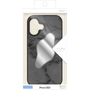 ラスタバナナ iPhone 16(6.1インチ)iLBE ハイブリッドケース TPU×PC 背面ミラー付き 大理石調 ブラック 8167IP461HPBK ラスタバナナ iPhone 16(6.1インチ)iLBE ハイブリッドケース TPU×PC 背面ミラー付き 大理石調 ブラック 8167IP461HPBK