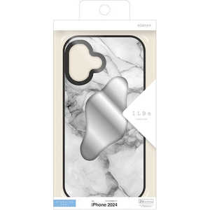 ラスタバナナ iPhone 16(6.1インチ)iLBE ハイブリッドケース TPU×PC 背面ミラー付き 大理石調 オフホワイト 8168IP461HPWH ラスタバナナ iPhone 16(6.1インチ)iLBE ハイブリッドケース TPU×PC 背面ミラー付き 大理石調 オフホワイト 8168IP461HPWH