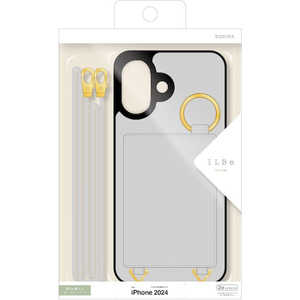 ラスタバナナ iPhone 16(6.1インチ)iLBE TPUケース ミラー+カードポケット ショルダーストラップ付き グレー 8178IP461TPGRY ラスタバナナ iPhone 16(6.1インチ)iLBE TPUケース ミラー+カードポケット ショルダーストラップ付き グレー 8178IP461TPGRY
