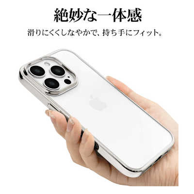 iPhone 16Pro シルバー Accessories | Hybrid Shockproof Flip Case for iPhone 16 Pro