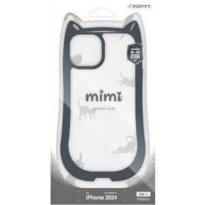 ラスタバナナ iPhone 16 Pro(6.3インチ) mimi 猫耳ハイブリッドケース TPU×PC MIL規格準拠 ブラック 8227IP461PHPBK ラスタバナナ iPhone 16 Pro(6.3インチ) mimi 猫耳ハイブリッドケース TPU×PC MIL規格準拠 ブラック 8227IP461PHPBK