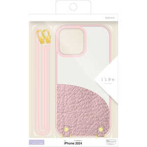 ラスタバナナ iPhone 16 Pro(6.3インチ) iLBE ハイブリッドケース TPU×PC ショルダーストラップ付き ピンク 8248IP461PPCPK ラスタバナナ iPhone 16 Pro(6.3インチ) iLBE ハイブリッドケース TPU×PC ショルダーストラップ付き ピンク 8248IP461PPCPK