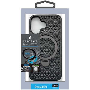 ラスタバナナ iPhone 16(6.1インチ)ZEROSAFE Mesh Magsafe対応 360°回転スタンドケース ブラック 8300IP461ZSFMBK ラスタバナナ iPhone 16(6.1インチ)ZEROSAFE Mesh Magsafe対応 360°回転スタンドケース ブラック 8300IP461ZSFMBK