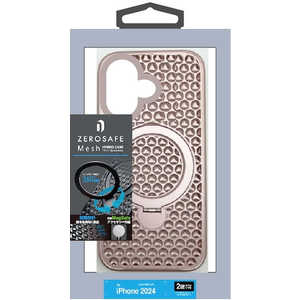 ラスタバナナ iPhone 16(6.1インチ)ZEROSAFE Mesh Magsafe対応 360°回転スタンドケース ピンク 8303IP461ZSFMPK ラスタバナナ iPhone 16(6.1インチ)ZEROSAFE Mesh Magsafe対応 360°回転スタンドケース ピンク 8303IP461ZSFMPK