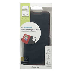 ラスタバナナ motorola edge 50s Pro/ motorola edge 50 薄型手帳サイドマグネットケース カード3枚 ブラック×レッド 8328MOE50PBSMBKR ラスタバナナ motorola edge 50s Pro/ motorola edge 50 薄型手帳サイドマグネットケース カード3枚 ブラック×レッド 8328MOE50PBSMBKR